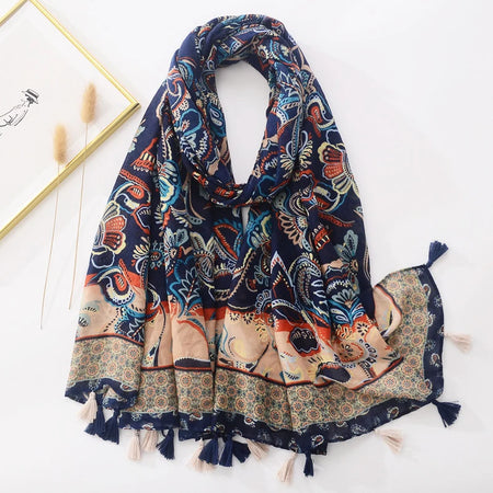Floral Brand Scarf &ndash; Elegant Fashion Accessory for Women