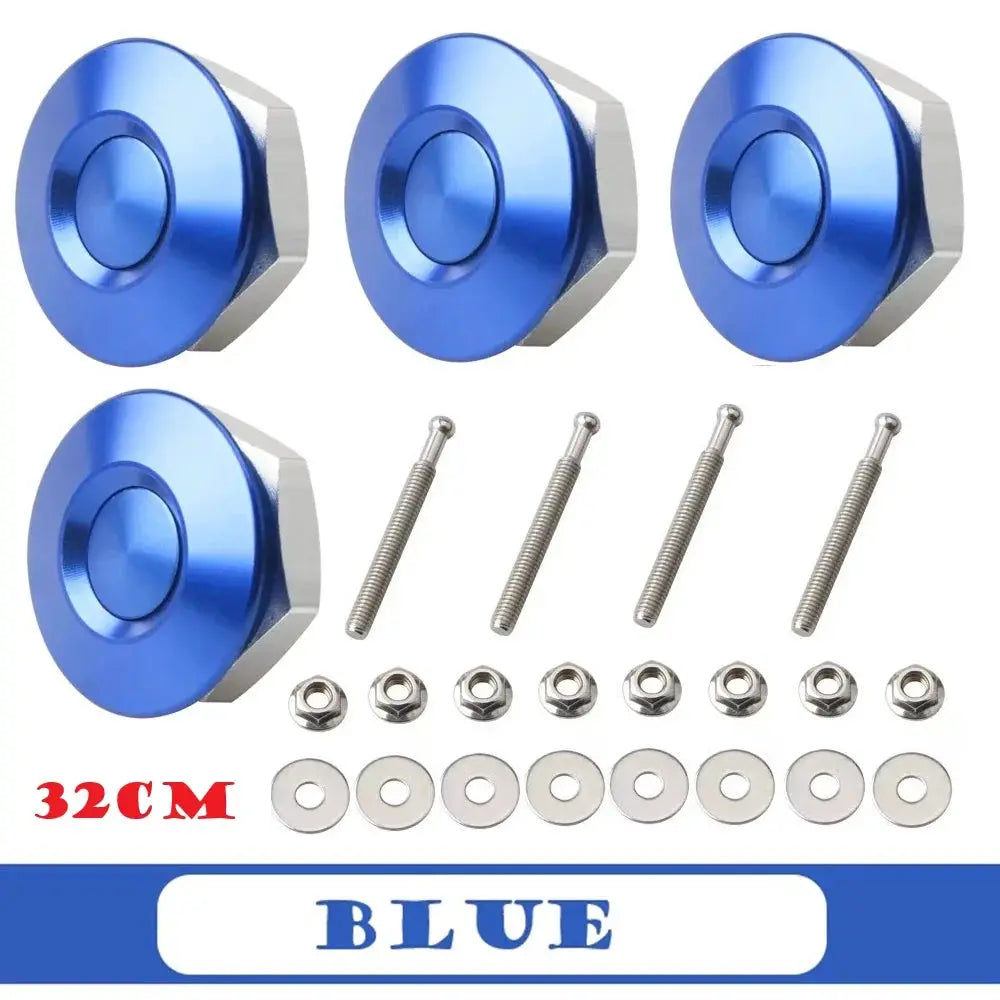 4Pcs 25/30/32mm Car Push Button Bonnet Hood Pin Quick Release Latch Lock Clip Kit Aluminum Engine Exterior Parts Universal by InterCyprus Trading Ltd
