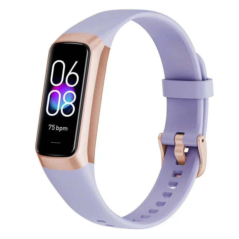 Amoled Color Screen Smart Watch &ndash; Heart Rate And SpO2 Light Purple