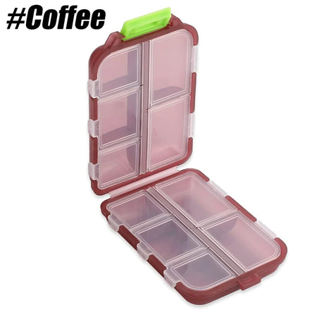 YQQGD Pill Organizer &ndash; Moisture Proof Portable Design Coffee