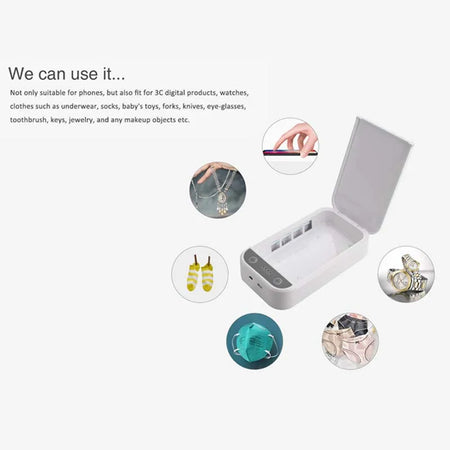 Mobile Phone Disinfector Ultraviolet Box &ndash; Wireless Charging