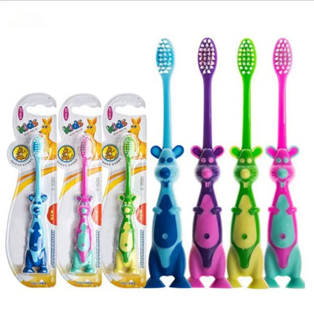 Cute Cartoon Animal-Shaped Baby Toothbrush | Soft Training Brush for Kids