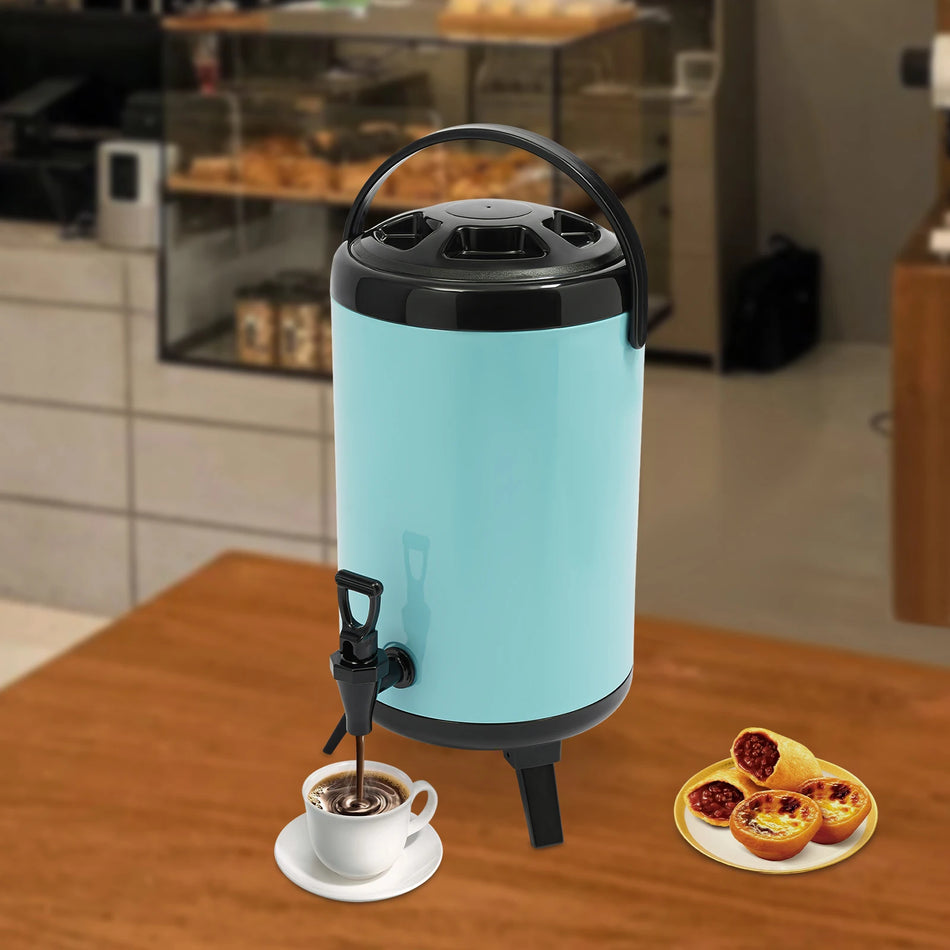 Dispensador de Bebidas Aislado de Acero Inoxidable con Pico en Forma de U