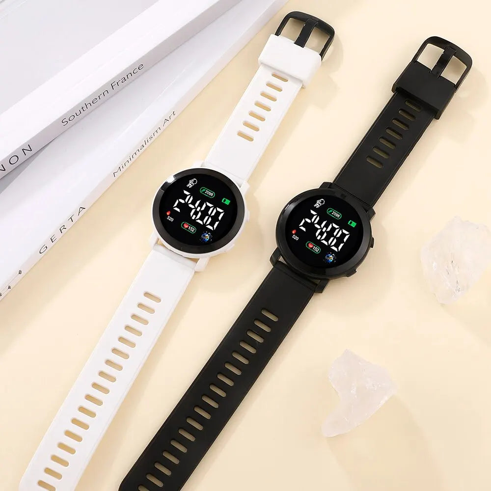 Couple LED Digital Silicone Watch for Men and Women
