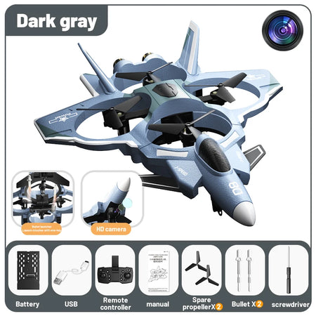 JJRC 2024 H121 Stunt Performance Drone - 8K Camera Foam Grey-Camera