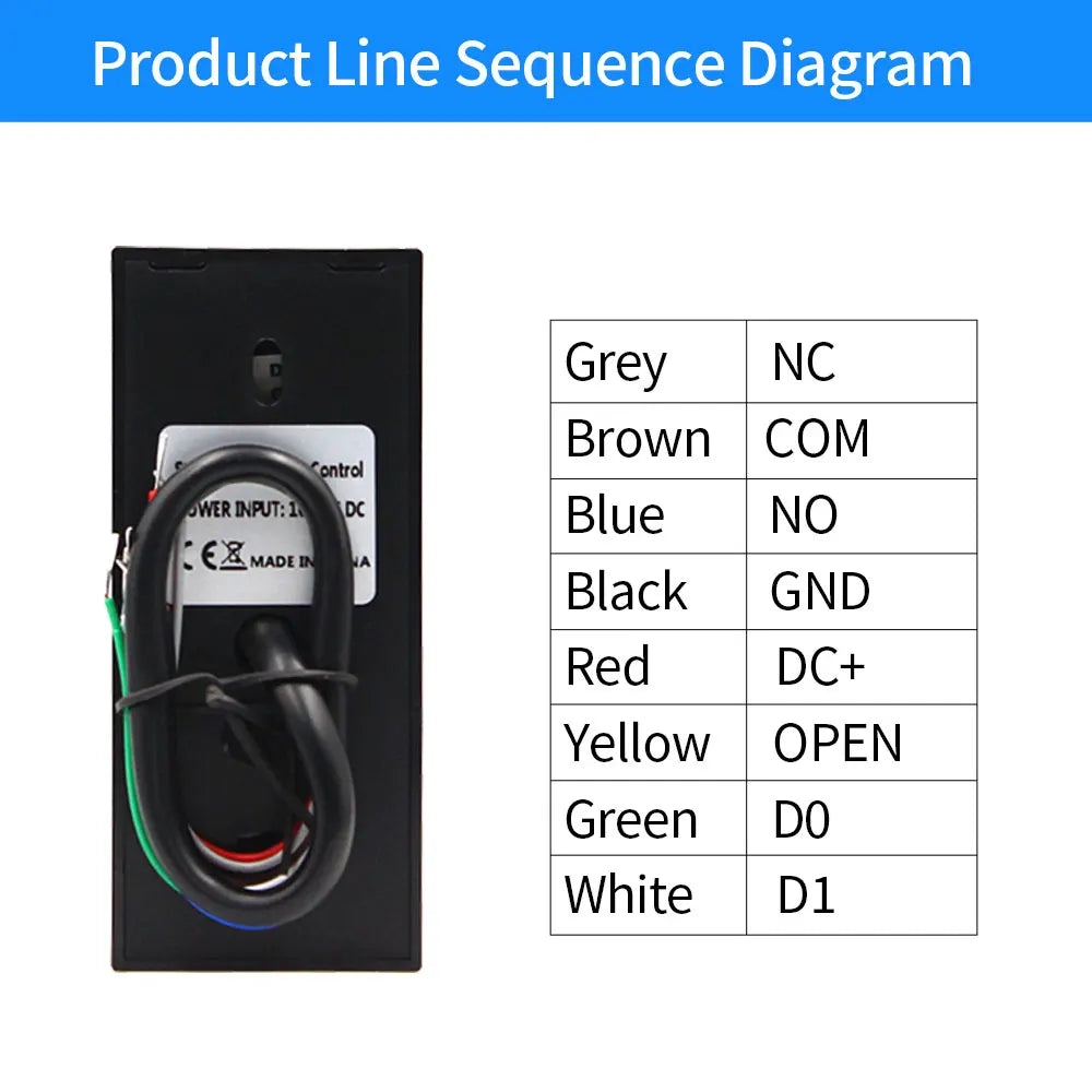 Cyprus Wireless Reader Module 125khz/13.56Mhz Access Control RFID Reader 3000 User Proximity Card ...