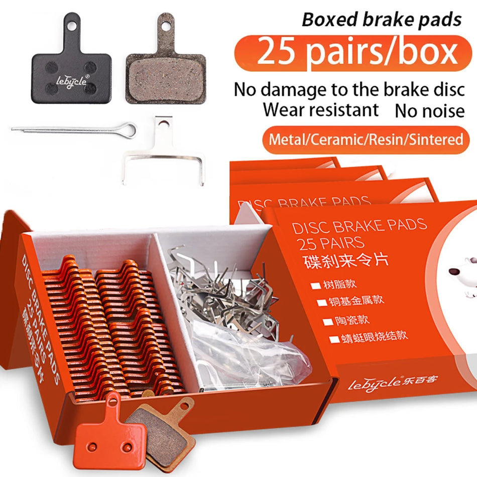 25 Pair MTB Disc Brake Pads B01S &ndash; Universal Compatibility