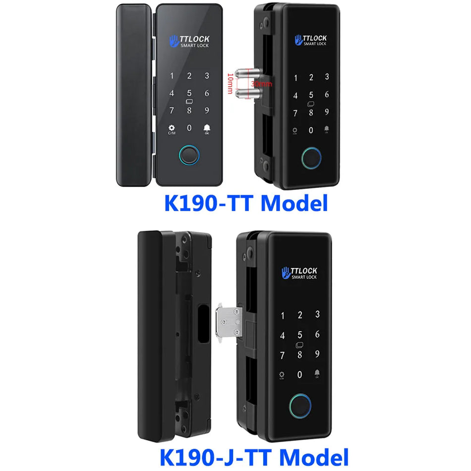 Bluetooth TTLOCK Glass Door Lock &ndash; Biometric Access