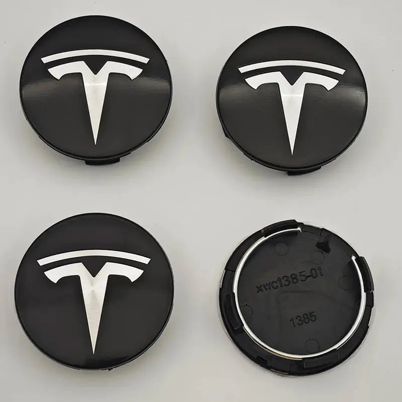 4 pcs/set suitable for Tesla Model 3 Y S X wheel center cap badge, modified wheel hub cap ABS 56mm Tesla original car wheel cent by InterCyprus Trading Ltd