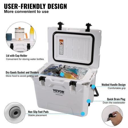 Insulated   25 33 45 52QT Hard Cooler Ice Chest
