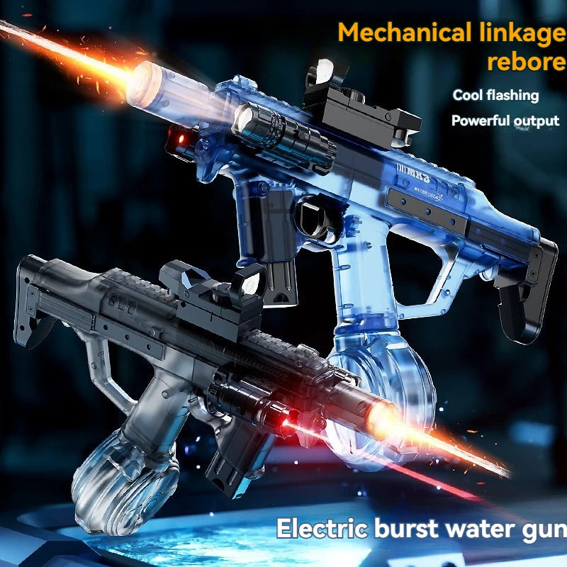 Electric Water Gun MK3 with Lights, Auto Water, Summer Beach Toy for Kids