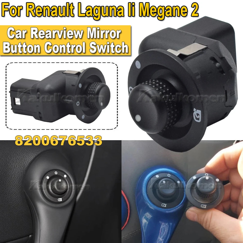 Comutator buton pentru oglindă retrovizoare cu 10 pini pentru Renault Laguna II Megane II