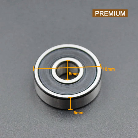 625ZZ 5x16x5mm Deep Groove Ball Bearings - High Precision 625 2RS Premium / CHINA / 10Pcs