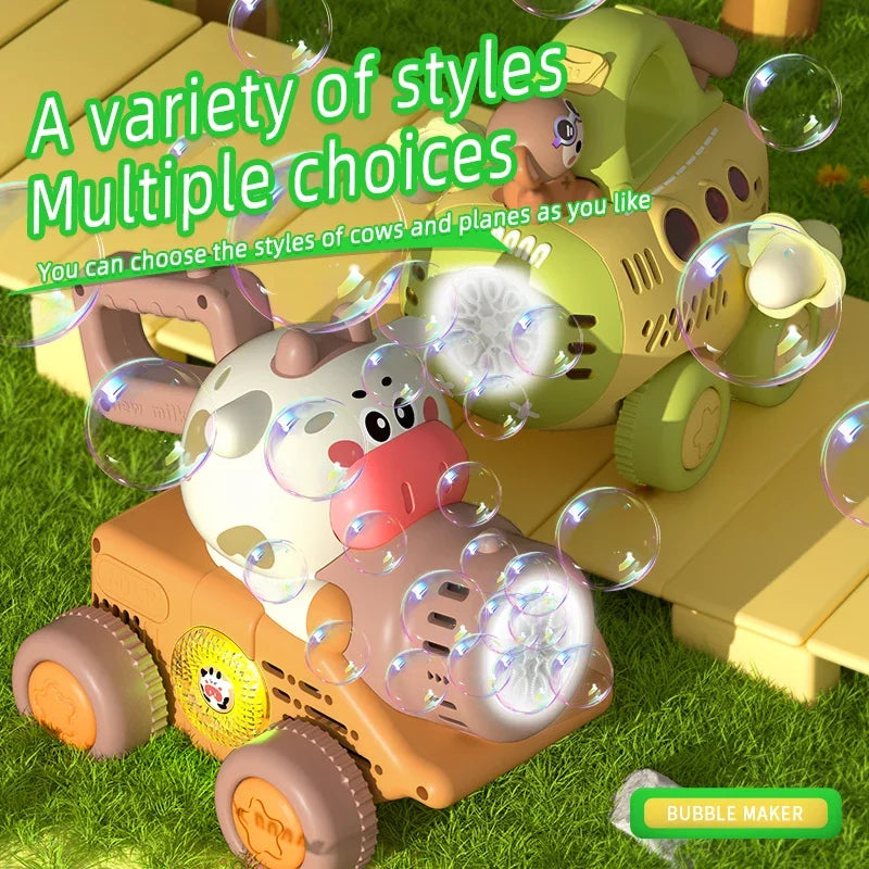 Trolley Bubble Machine Gun Cart &ndash; Outdoor Party Fun For Kids