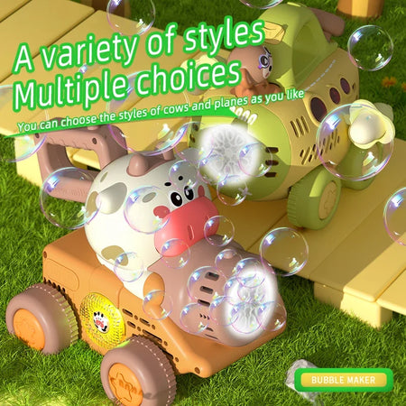 Trolley Bubble Machine Gun Cart &ndash; Outdoor Party Fun For Kids