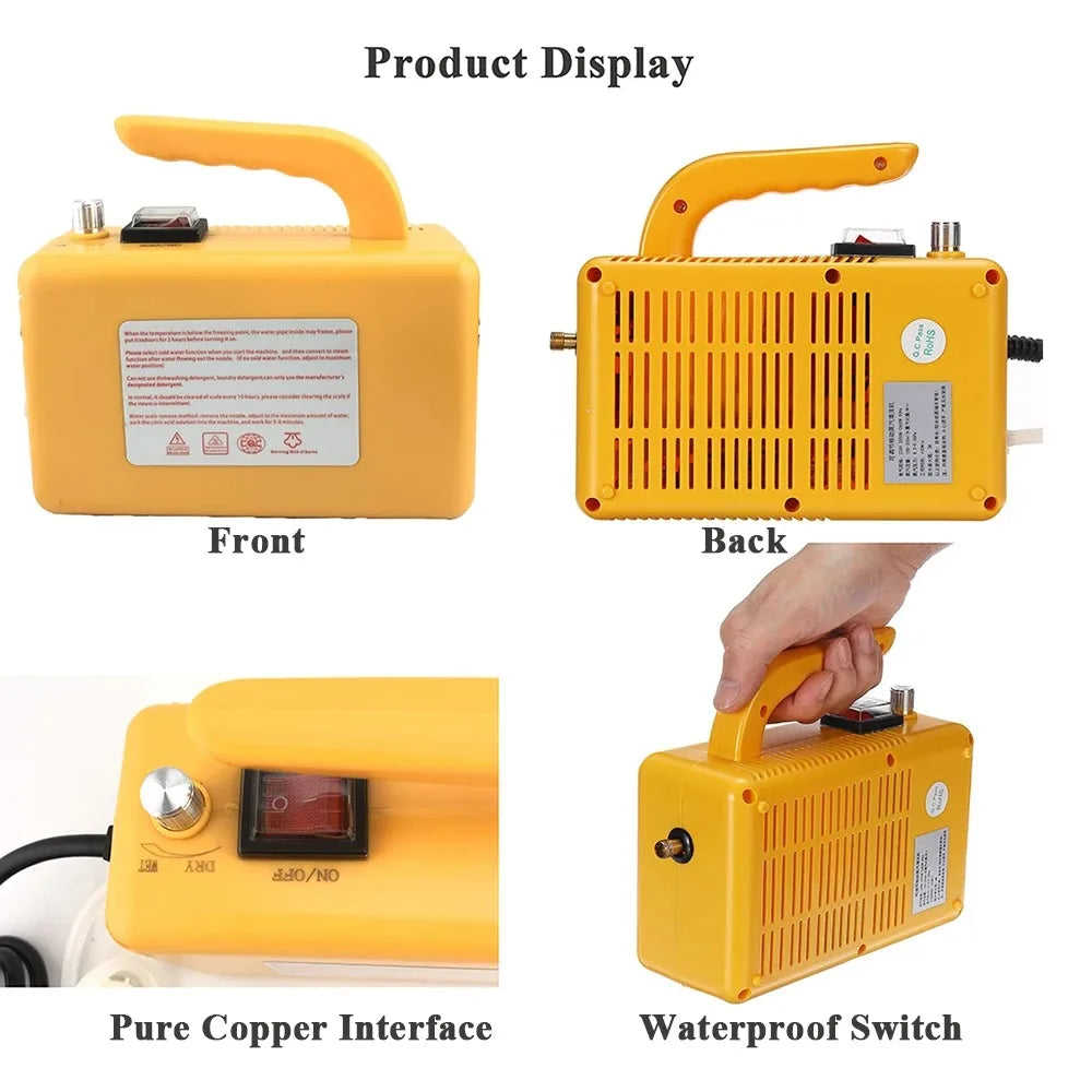 2600W Portable High Temp Steam Cleaner for Home &amp; Car