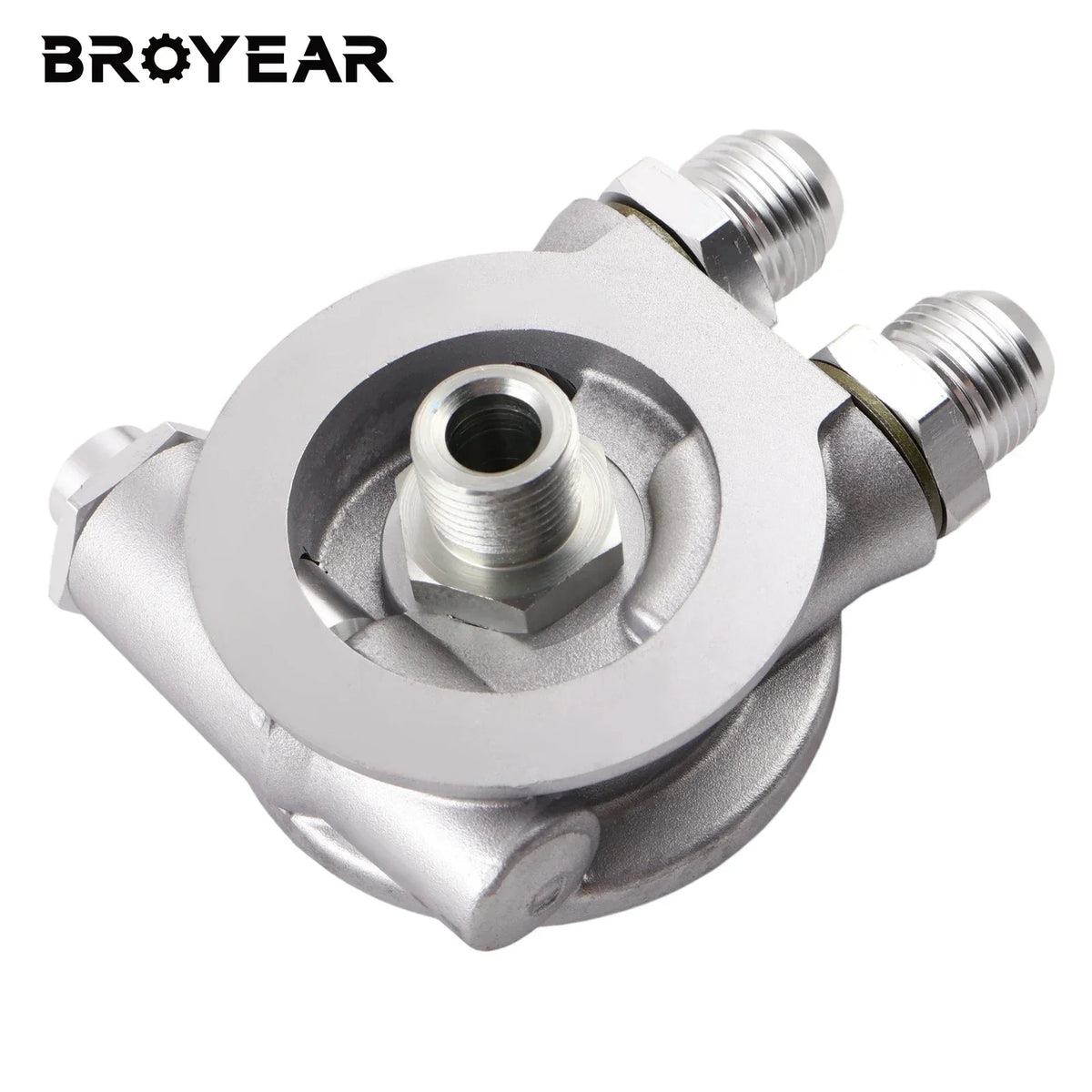 Heavy Duty Aluminum AN8 and AN10 Oil Cooler Sandwich Plate Adapter by InterCyprus Trading Ltd