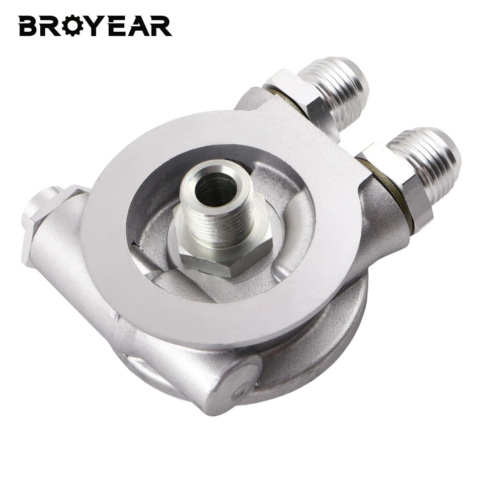 Heavy Duty Aluminum AN8 and AN10 Oil Cooler Sandwich Plate Adapter by InterCyprus Trading Ltd