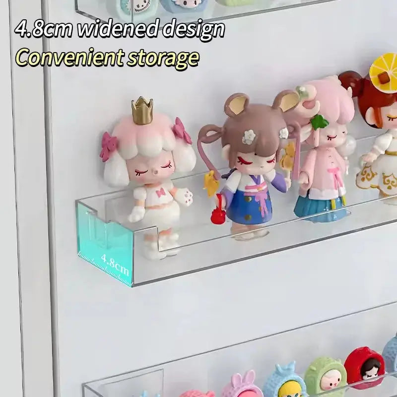 Acrylic Display Stand Wall Mounted Storage Rack Clear Doll Blind Box Storage Organizer Holder Children Shelf Home Offices by InterCyprus Trading Ltd