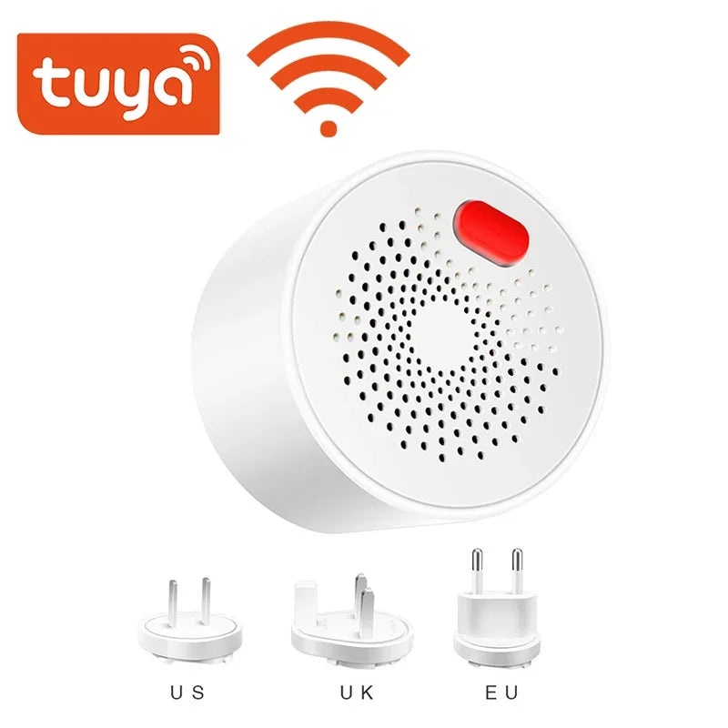 Tuya Smart WiFi Mini Gas Detector With Plug &ndash; Plug In Ready