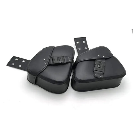 PU leather motorcycle side box waterproof motorcycle side saddle bag universal version suitable for Harley Suzuki Kawasaki Yamah by InterCyprus Trading Ltd