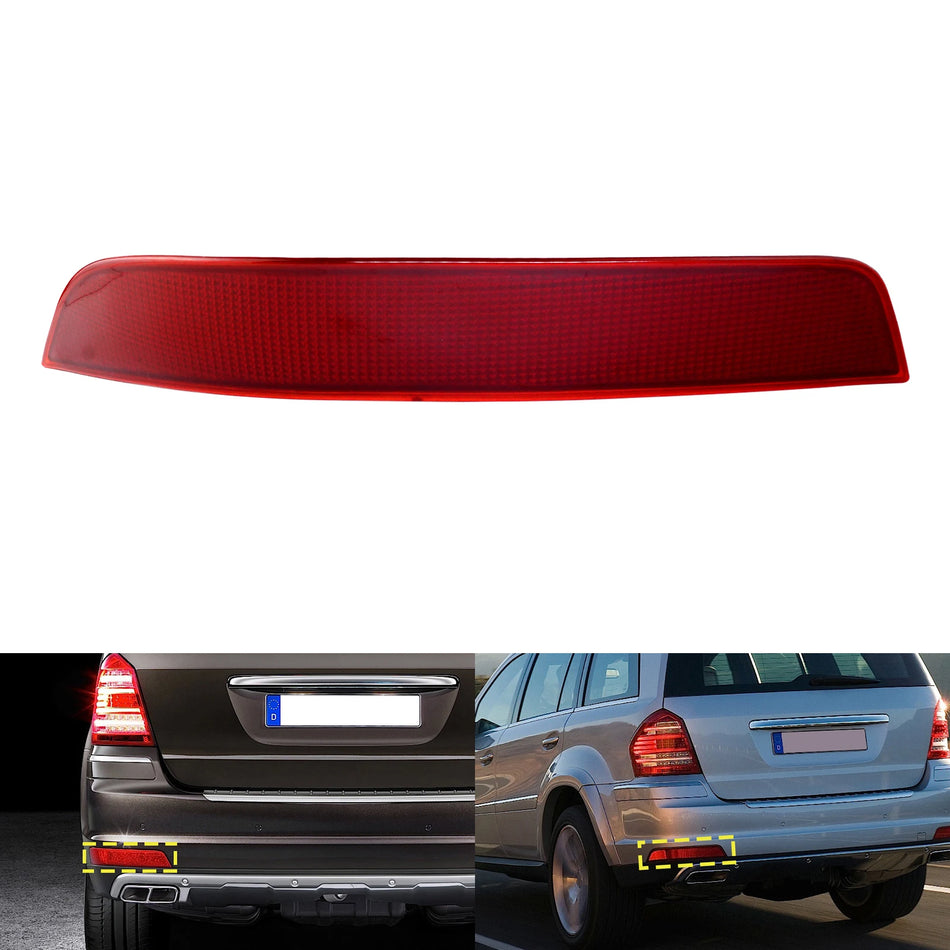 Levý zadní nárazník reflektor červený objektiv ABS plastové pouzdro pro Mercedes-Benz GL Class X164 2006-2012