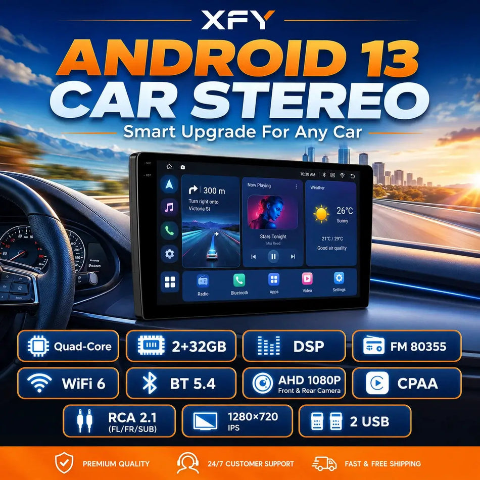 2DIN Android 15 CarPlay Head Unit for Volkswagen Nissan Hyundai Kia by InterCyprus Trading Ltd