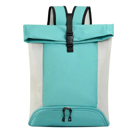 Basketball Gym Bag &ndash; Ball Compartment With Zipper Pocket Lake bLue