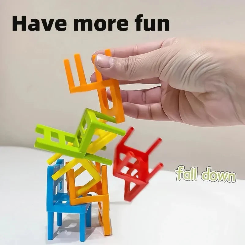 Educational Stacking Chairs Strategy Game Building Blocks