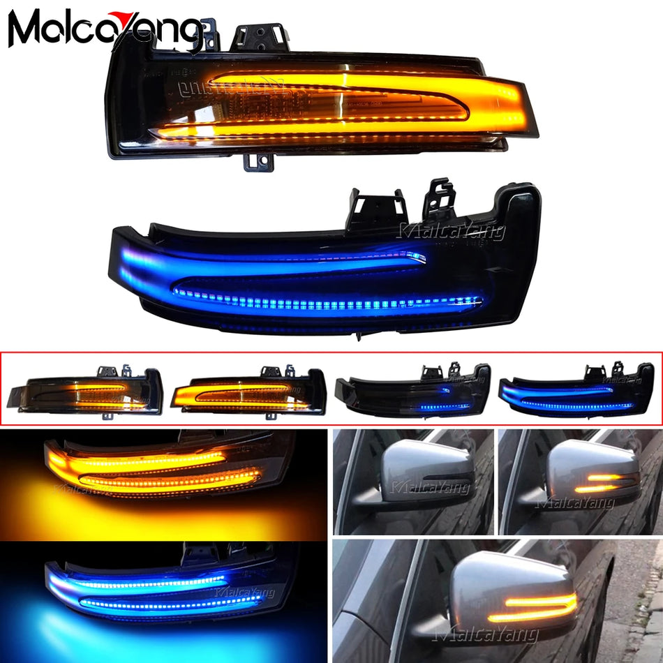 Dynamické LED zrkadlové smerovky pre Mercedes-Benz W204 W212 W176