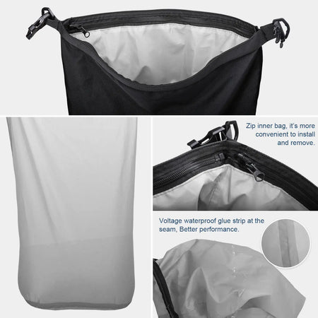 Rhinowalk Motorcycl Tail Bag Carrier Bags Rider Luggage 10L 20L 30L Multiple Purposes Moto Tail Pack Backpack Moto Saddle Bag by InterCyprus Trading Ltd