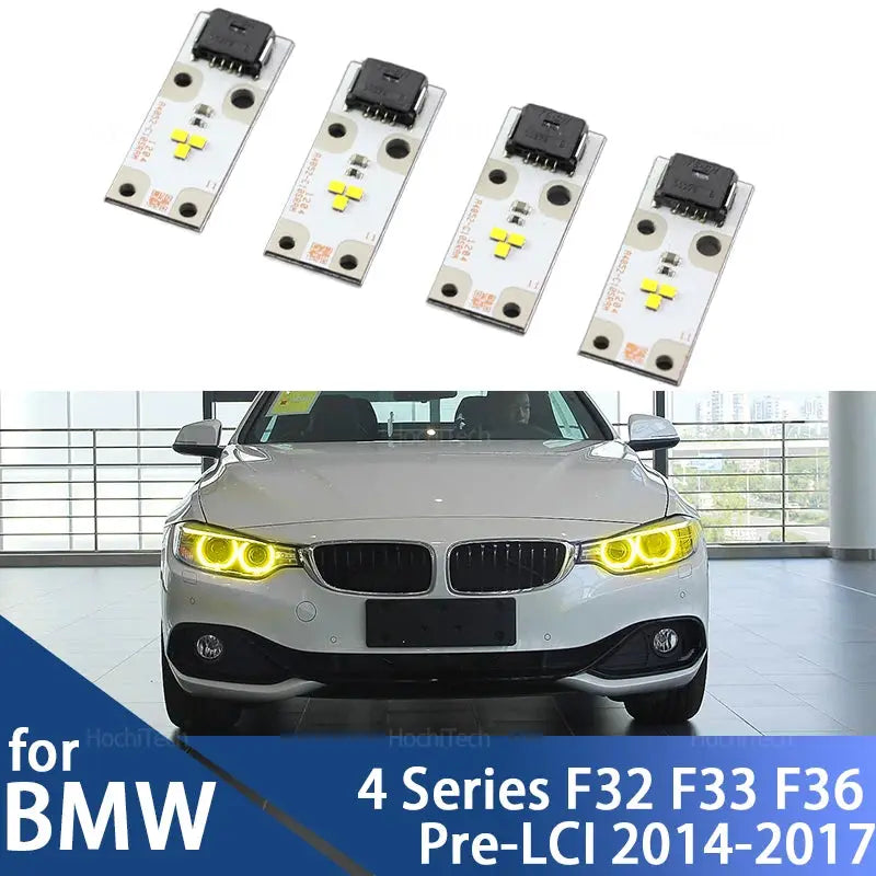 Yellow Daytime DRL Light Driving LED Angel Eye Maker Light Diode Board Chip for BMW 4 Series F32 F33 F36 Pre-LCI 2014-2017 by InterCyprus Trading Ltd
