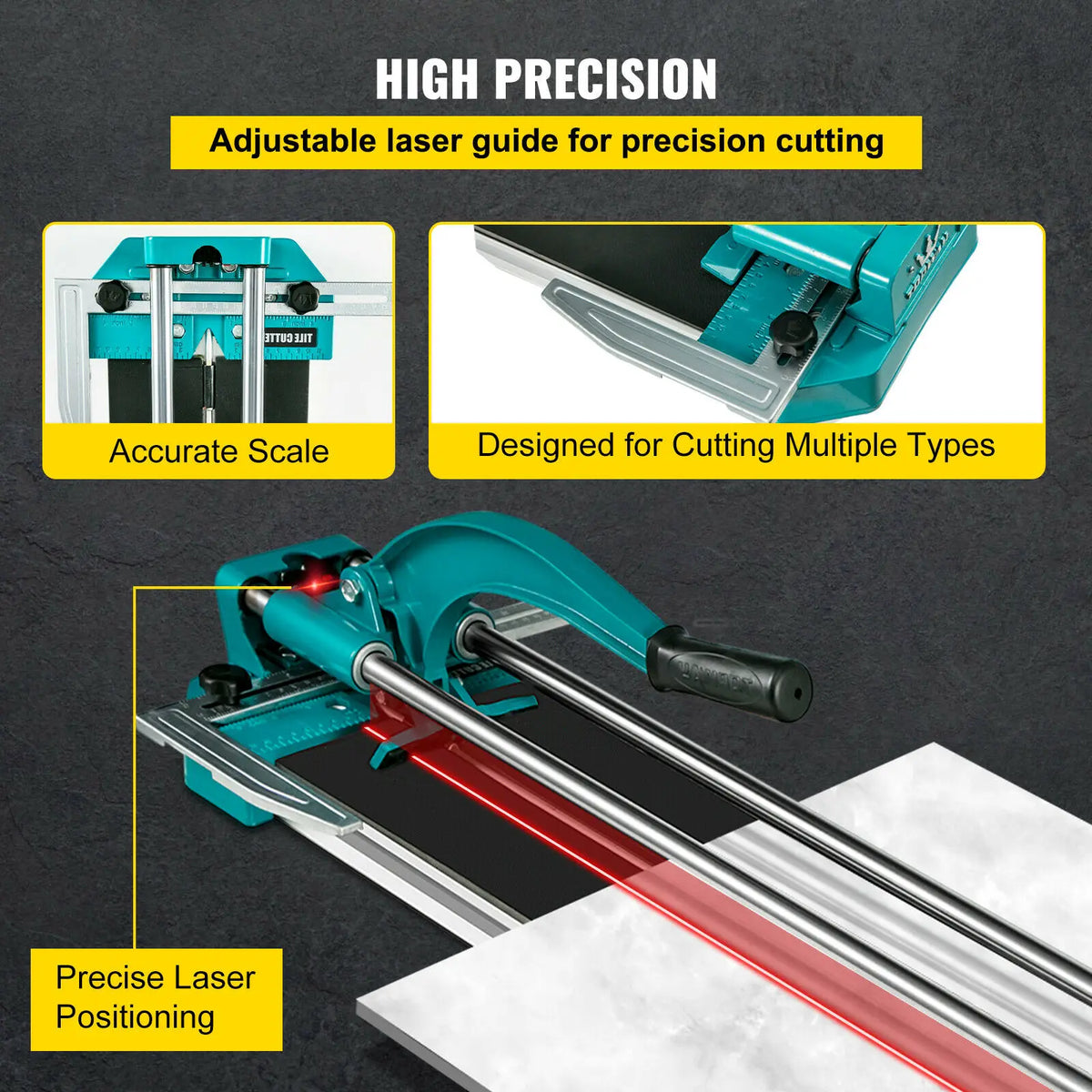 VEVOR Manual Tile Cutter Laser Positioning &ndash; Precision Cut