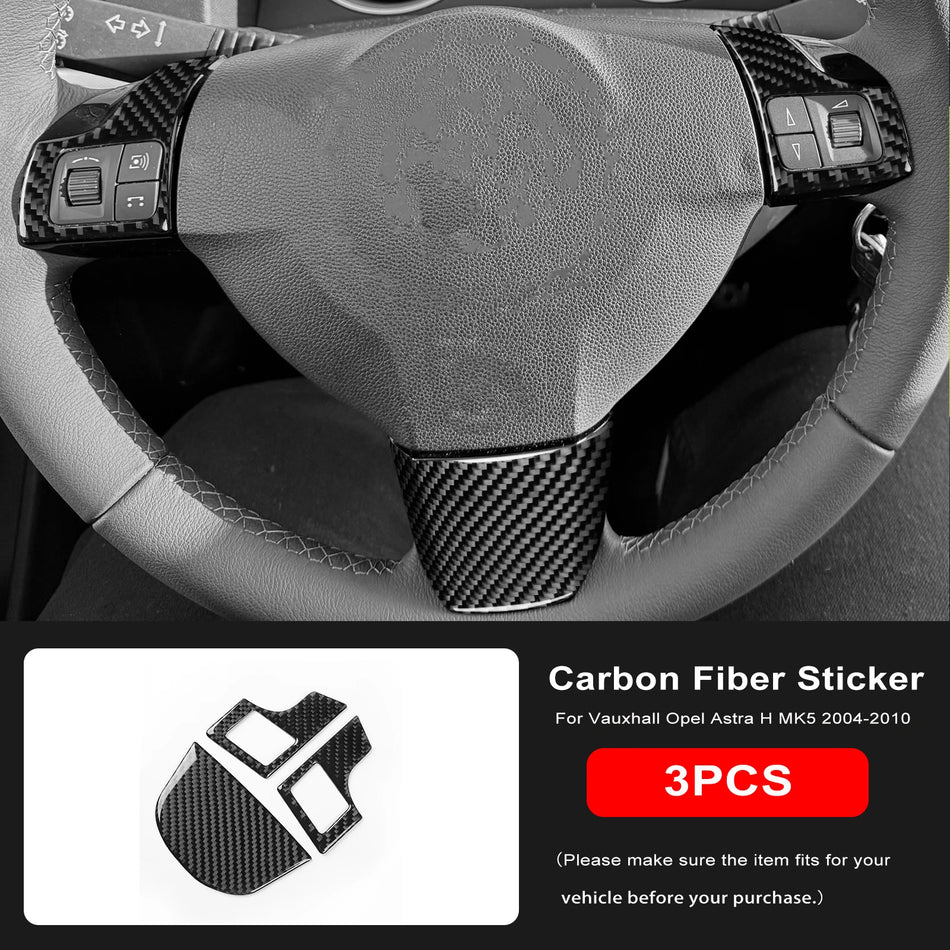 Stuurwielhoes Zacht Koolstofvezel voor Opel Astra H MK5