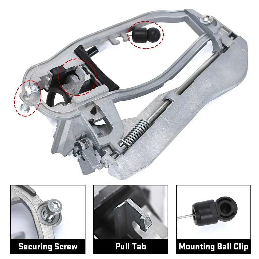 Replacement Zinc Alloy Door Handles for BMW X5 E53 00-06 by InterCyprus Trading Ltd
