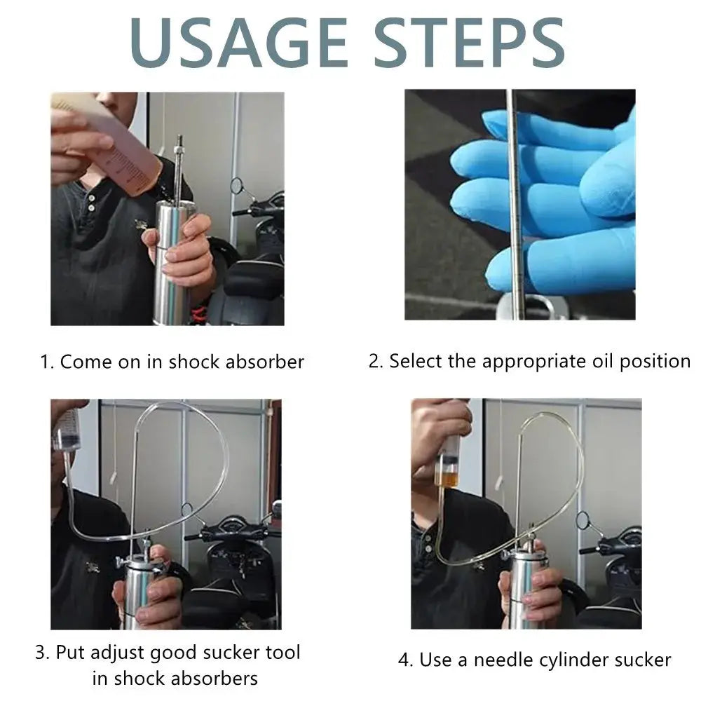 Fork Oil Level Gauge Kit Universal Fork Oil Level Adjustment Measuring Tool for Motorcycle Capacity 60ml by InterCyprus Trading Ltd