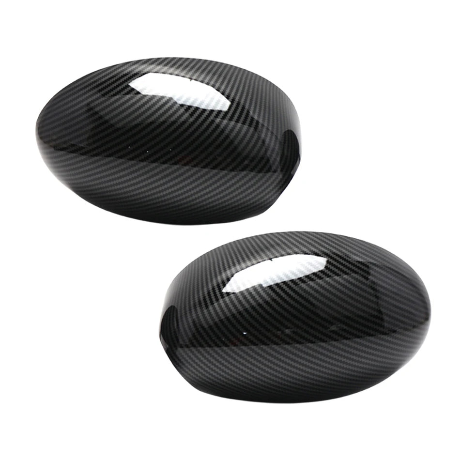 2Pcs Side Wing Mirror Cover Cap For Mini Cooper R50 R52 R53