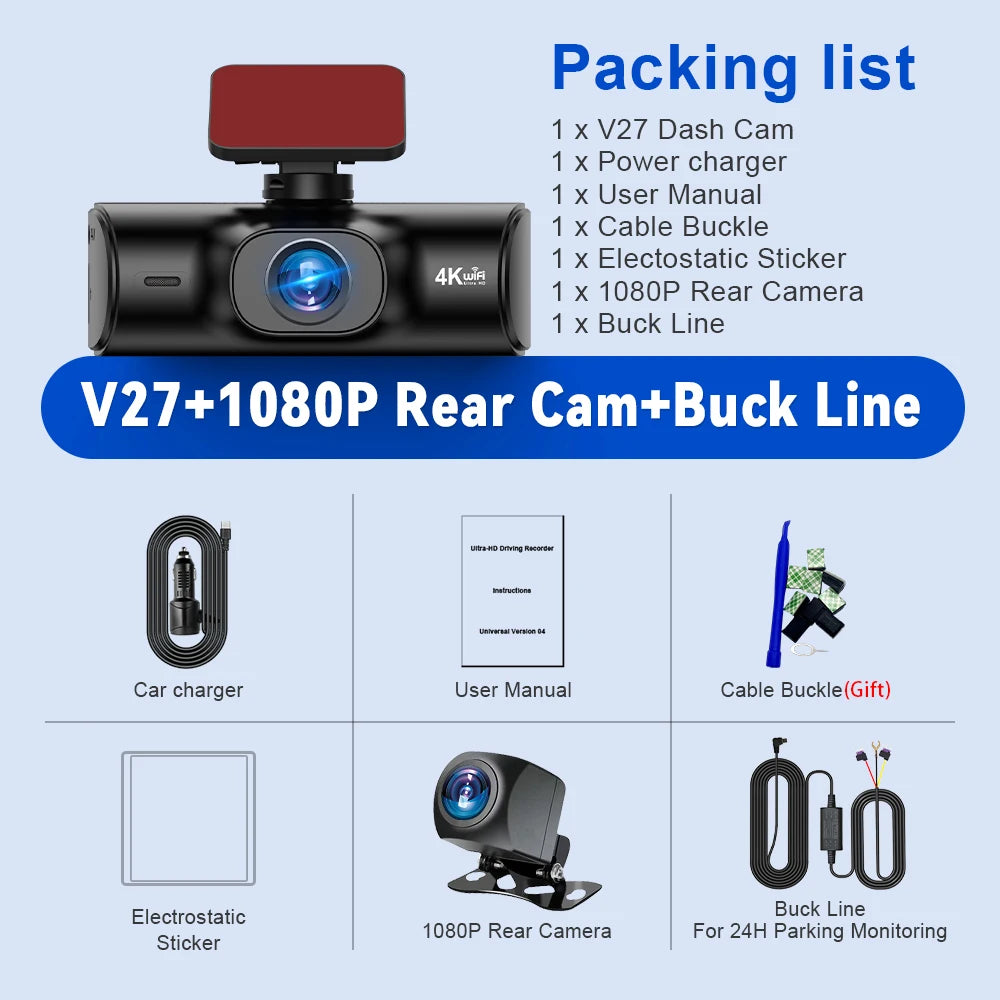 Soam 4K Full HD Dual Dash Camera