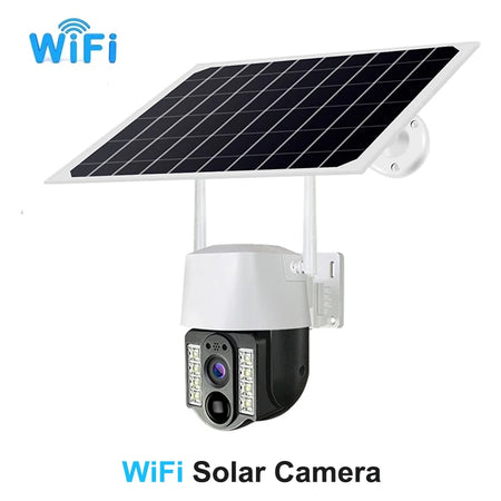 Solar WiFi PTZ Camera 4G Sim 10X Zoom &ndash; Auto Tracking WiFi Camera No Card