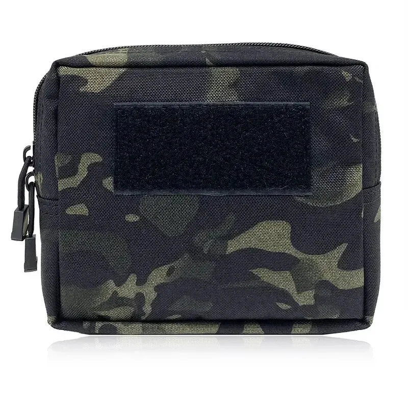 Camouflage Outdoor Waist Bag With MOLLE Pouches, Nylon EDC Pack