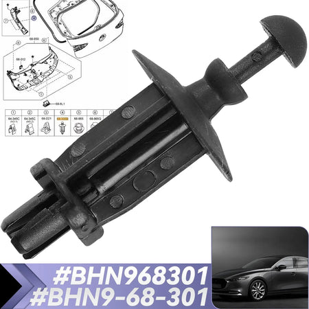 For Mazda 3 BM CX-3 CX-30 Tailgate Trim Panel Hanger Buckle BHN9-68-301 Parcel Shelf Retainer Clip OEM Replacement by InterCyprus Trading Ltd