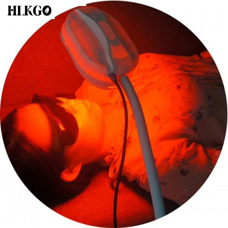 LED fotonová terapie obličejová maska 2 barvy pro akné vrásky