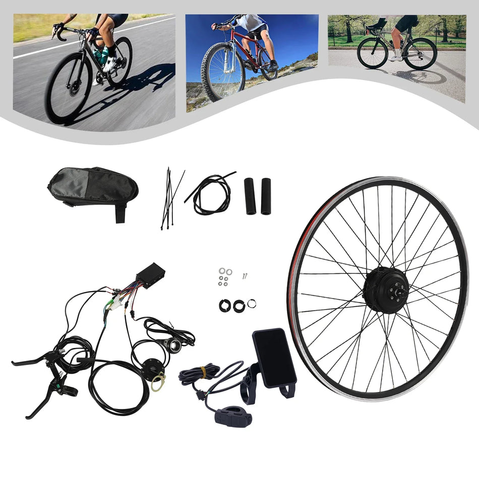 Kit de conversión de motor sin engranajes de rueda delantera de 250W 36V de aluminio