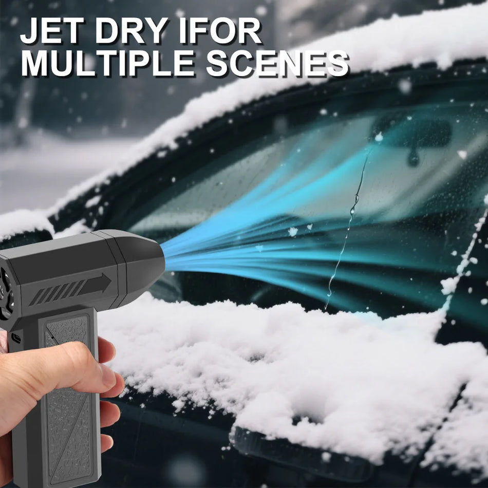 Portable Car Air Blower 130000RPM Turbo Fan for Seats and Dashboard Cleaning