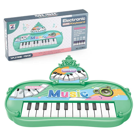 13-Key Children's Electronic Keyboard Toy - Educational Music Instrument for Early Development Gifts Green B