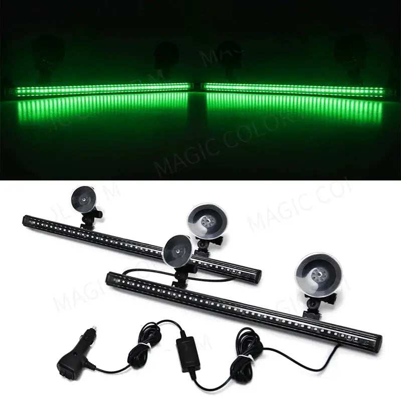 96 LED Car Strobe Light Emergency Flash Warning Lamp 2-in-1 3030 SMD Windshield Bar Auto Traffic Advisor Car Accessories 12V-24V by InterCyprus Trading Ltd