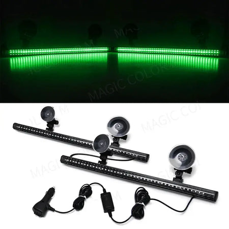 96 LED Car Strobe Light Emergency Flash Warning Lamp 2-in-1 3030 SMD Windshield Bar Auto Traffic Advisor Car Accessories 12V-24V by InterCyprus Trading Ltd