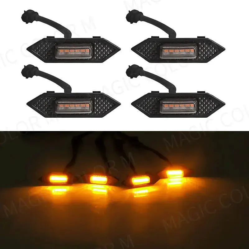 4PCS LED Grille Lights For Toyota RAV4 2019 2020 2021 2022 Front Grid Warning DRL Daytime Running Lamp Daylights Car Accessories by InterCyprus Trading Ltd