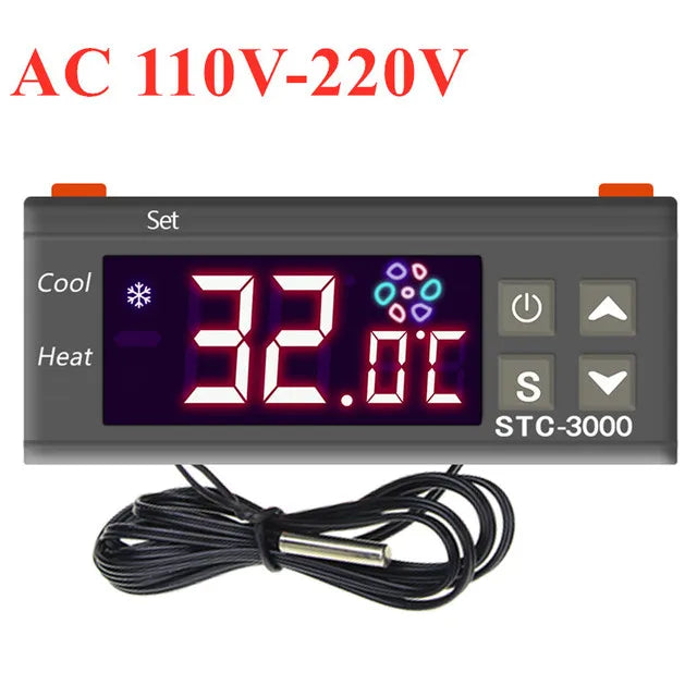 STC-3000 Temperature Controller &ndash; Digital Thermostat AC 110V-220V