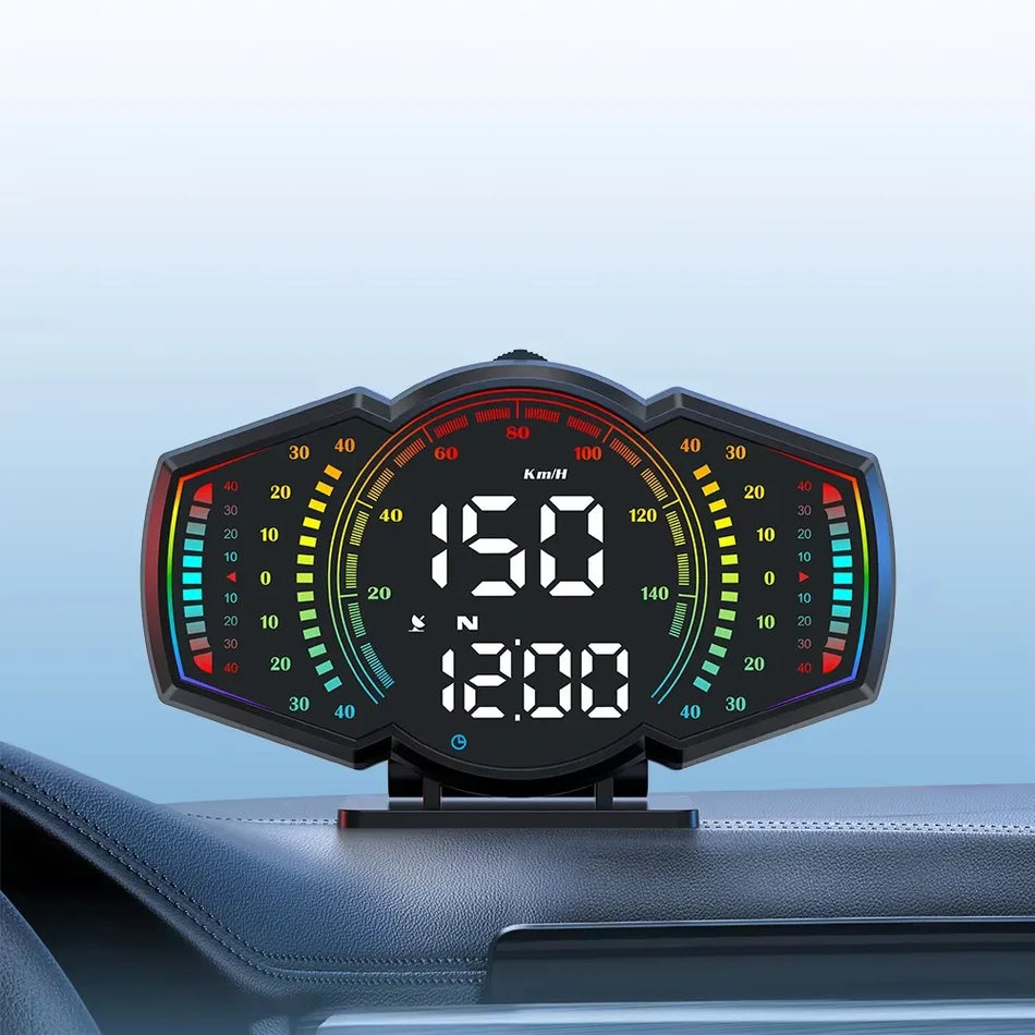 Οθόνη HUD Αυτοκινήτου G18 GPS Ταχύμετρο και Κλίμακα Κλίσης Ρόλλου Πιτς